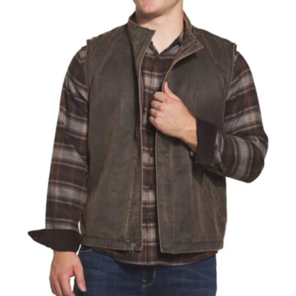 Men's North River Cotton Western Vest NWT